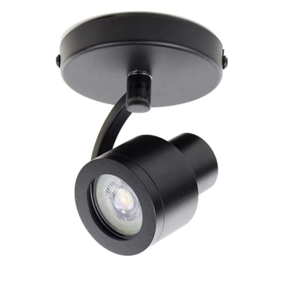 Plafondspot Alto 1l zwart gu10>Straluma Outlet