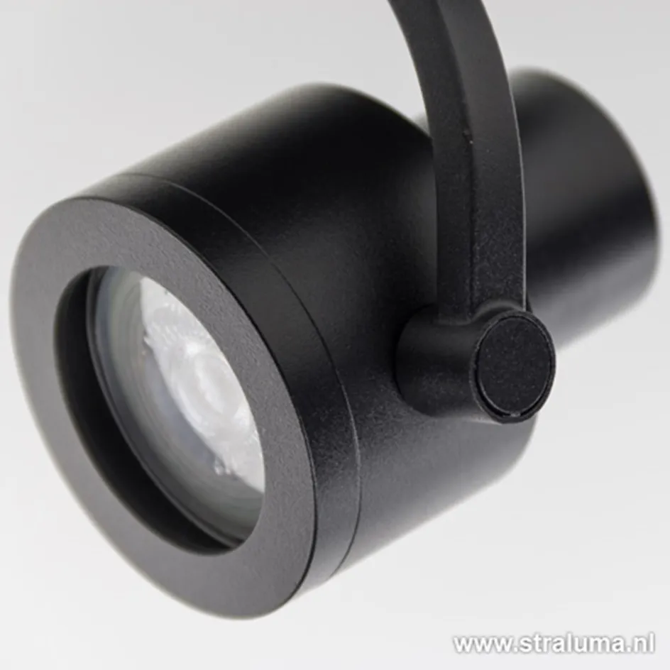 Plafondspot Alto 1l zwart gu10>Straluma Outlet
