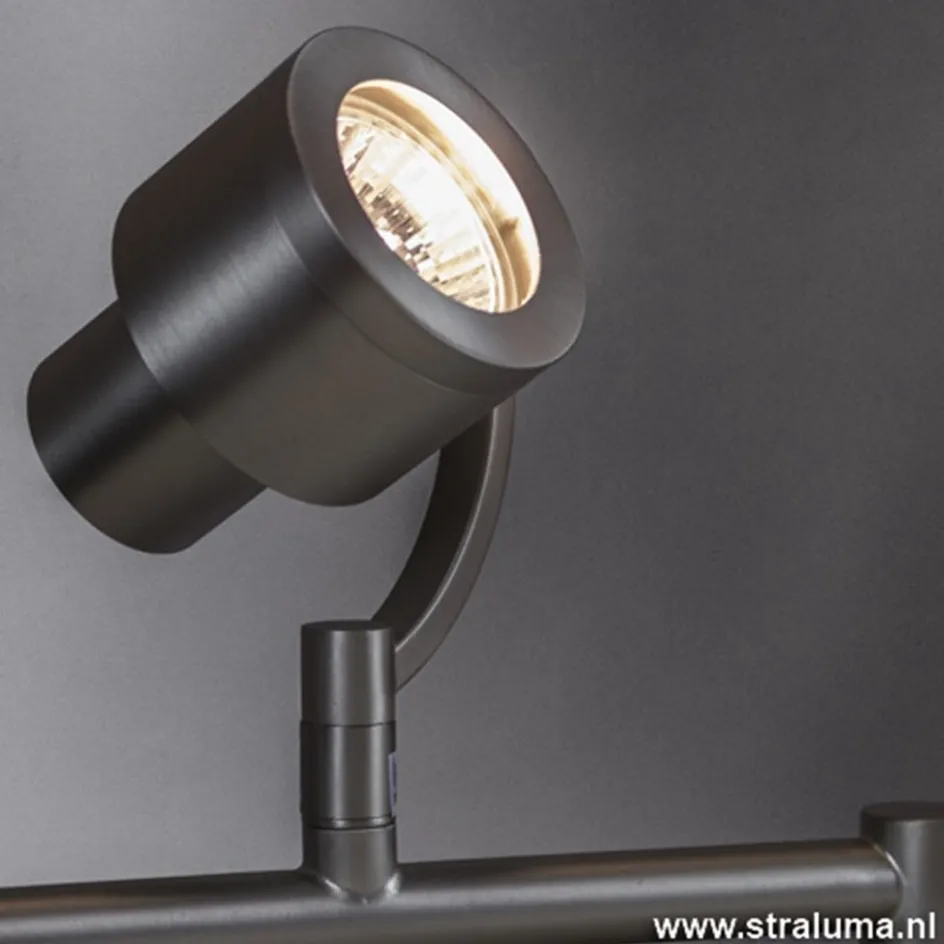 Plafondspot balk 4-lichts nikkel verstel>Straluma Sale