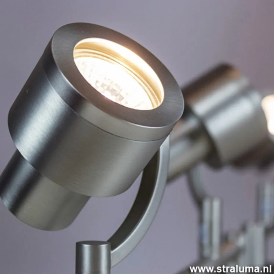 Plafondspot balk 4-lichts nikkel verstel>Straluma Sale