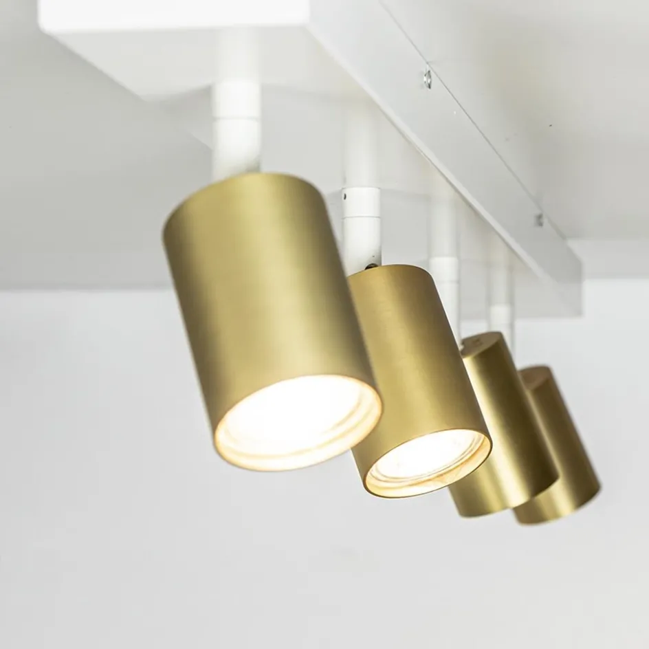 Plafondspot Bounce 4L balk wit/matgoud>Straluma Clearance