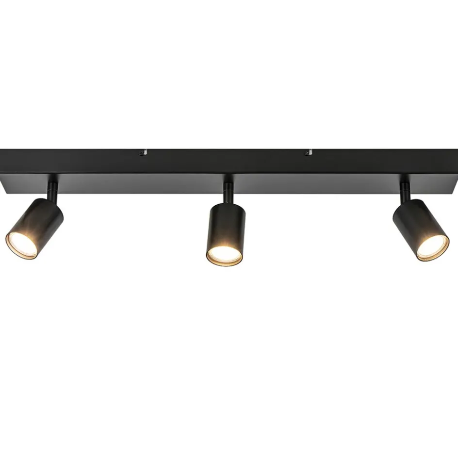 Plafondspot Bounce 3L balk zwart>Straluma New