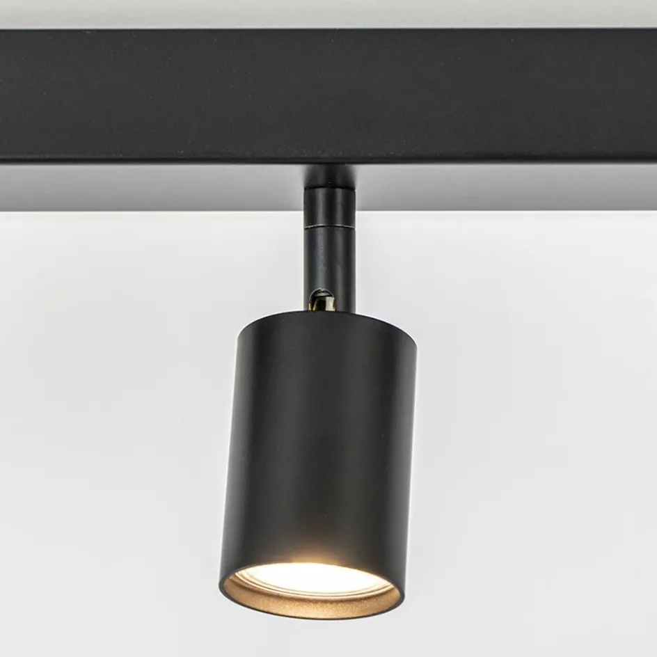 Plafondspot Bounce 3L balk zwart>Straluma New