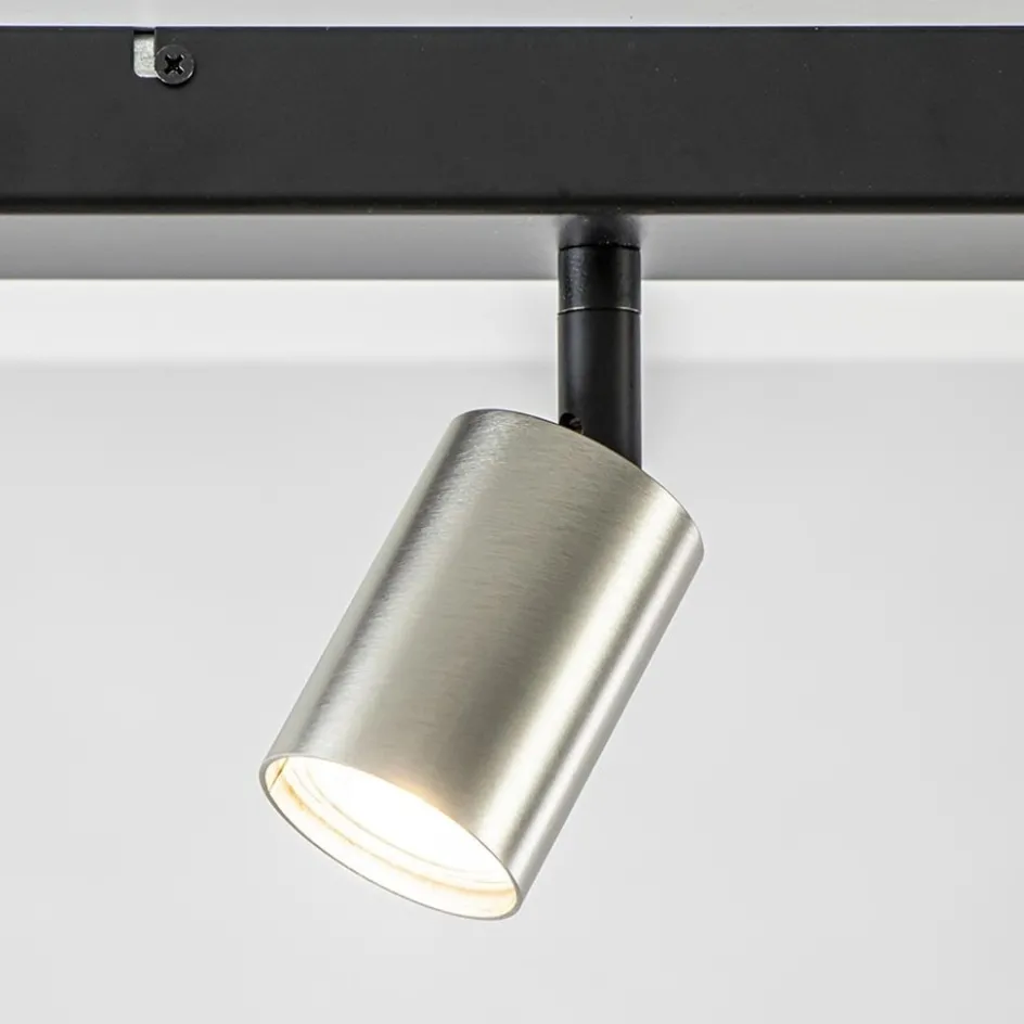 Plafondspot Bounce 6L balk zwart/rvs>Straluma Discount