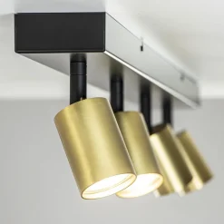 Plafondspot Bounce 4l 100cm zwart/matgoud></noscript>Straluma Sale