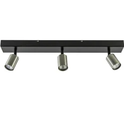 Plafondspot Bounce 3L 70cm zwart/rvs>Straluma Online