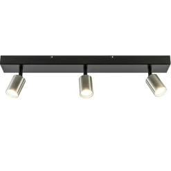 Plafondspot Bounce 3L 70cm zwart/rvs>Straluma Online