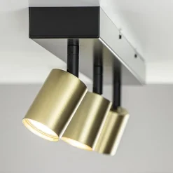 Plafondspot Bounce 3L 70cm zwart/goud><noscript><img width=