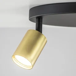 Plafondspot Bounce 3L rond zwart/goud></noscript>Straluma Hot