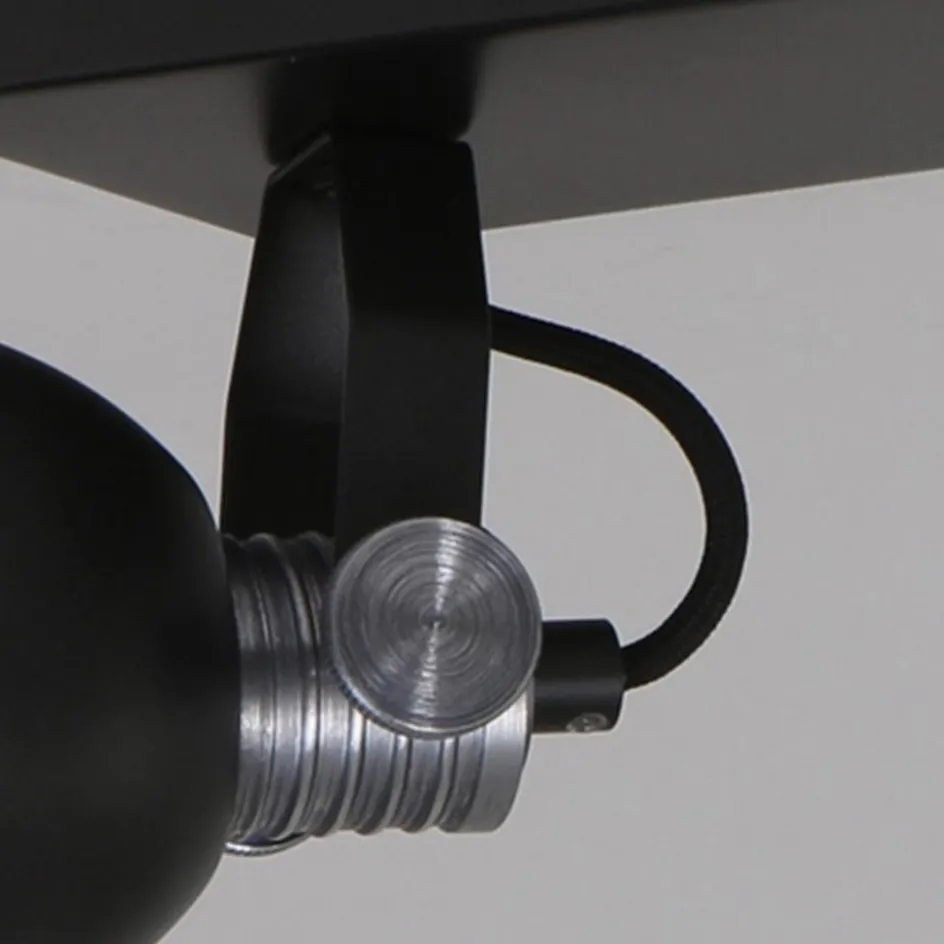 Plafondspot Brooklyn 2l zwart industrieel>Straluma New