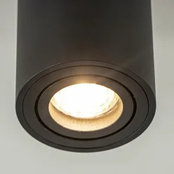 Plafondspot cilinder zwart verstelbaar gu10><noscript><img width=