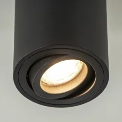 Plafondspot cilinder zwart verstelbaar gu10><noscript><img width=