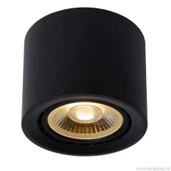 Plafondspot cilinder zwart gu10-111 dim to warm>Straluma Best