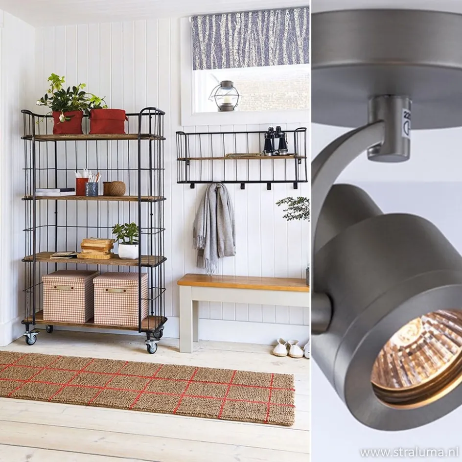 Plafondspot enkel alu mat gu10>Straluma Discount