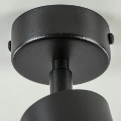 Plafondspot enkel zwart gu10><noscript><img width=