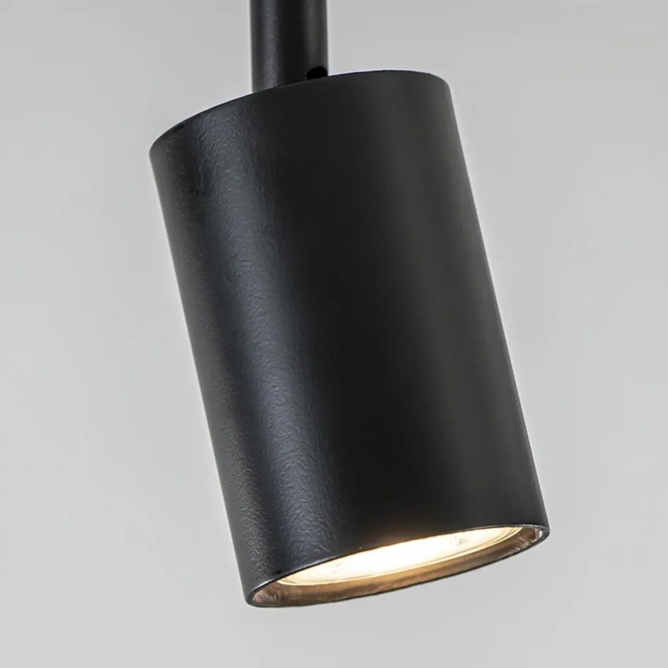 Plafondspot enkel zwart gu10>Straluma