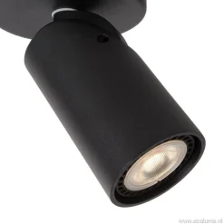 Plafondspot enkel zwart incusief GU10 dim to warm></noscript>Straluma Discount