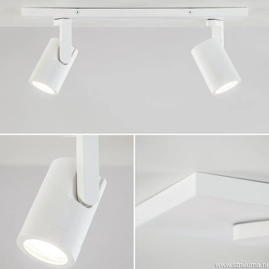 Plafondspot Halo 2L op balk wit>Straluma Best