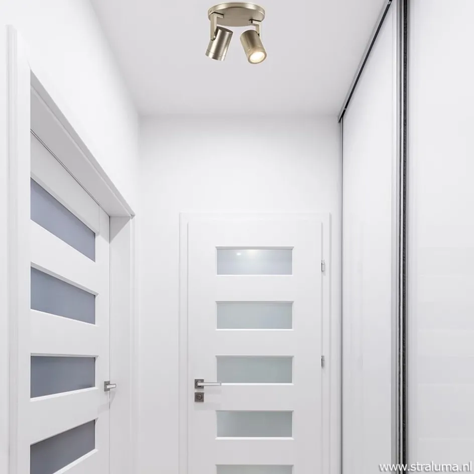 Plafondspot Halo 2L rond rvs>Straluma New