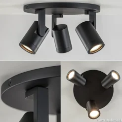 Plafondspot Halo 3L rond zwart><noscript><img width=