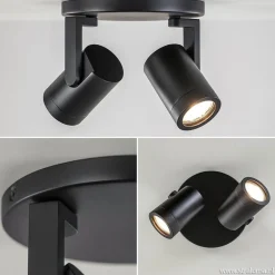 Plafondspot Halo Spot 2L rond zwart><noscript><img width=