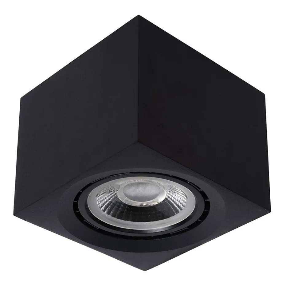 Plafondspot kubus zwart gu10-111 dtw>Straluma Best