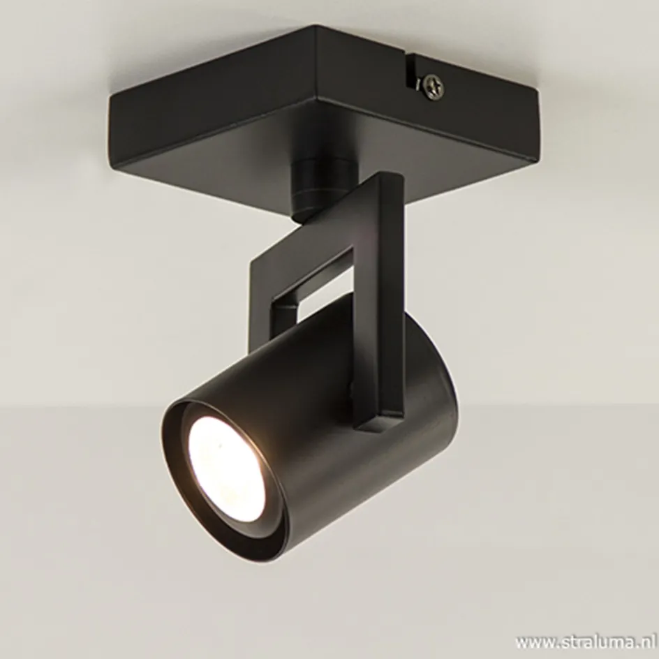 Plafondspot 1L zwart incl.gu10>Straluma Sale