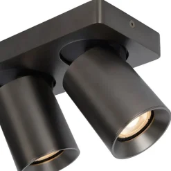 Plafondspot 3-lichts balk gunmetal gu10><noscript><img width=