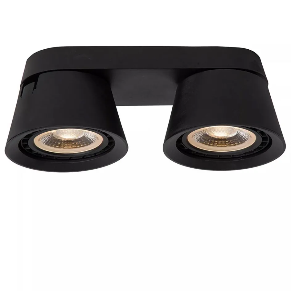 Plafondspot 2-lichts mat zwart exclusief GU10-ES111>Straluma Sale