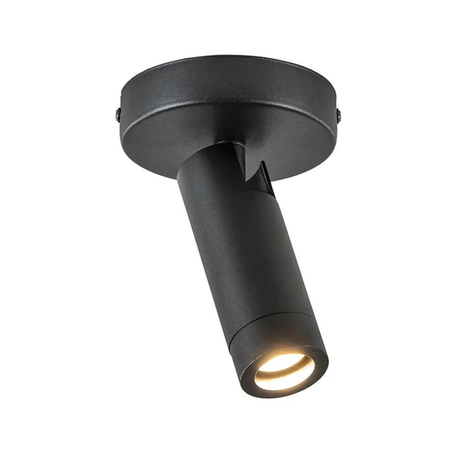 Plafondspot 1-lichts mat zwart/goud>Straluma New