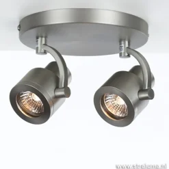 Plafondspot 2-lichts rond nikkel gu10><noscript><img width=