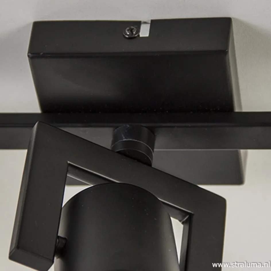 Plafondspot 3-lichts zwart incl.gu10>Straluma Outlet