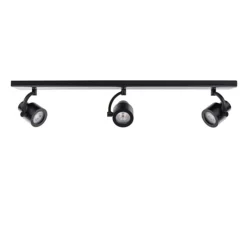 Plafondspot mat zwart balk 3-lichts gu10>Straluma Sale