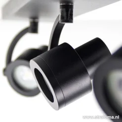 Plafondspot mat zwart balk 3-lichts gu10></noscript>Straluma Sale
