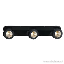 Plafondspot Montreal 3L balk zwart 3000k><noscript><img width=