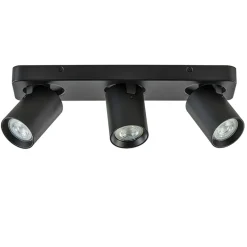 Plafondspot Oliver 3L balkzwart gu10>Straluma Discount