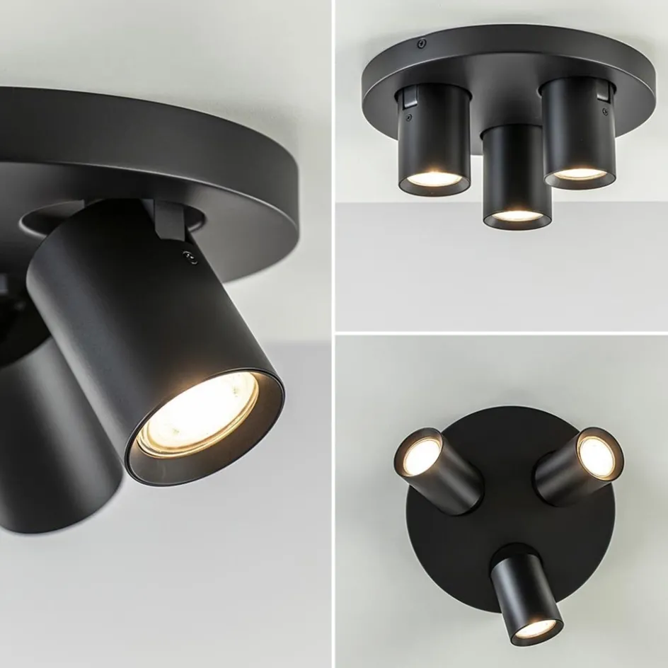 Plafondspot Oliver 3L rond zwart gu10>Straluma Sale