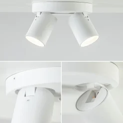 Plafondspot Oliver 2L rond tube wit gu10><noscript><img width=