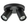 Plafondspot Oliver 2L rond zwart gu10>Straluma