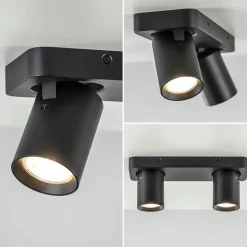 Plafondspot Oliver 2L zwart balk+tubes><noscript><img width=