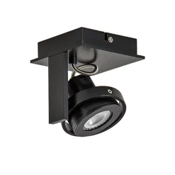 Plafondspot Quatro 1L zwart incl.gu10>Straluma Best