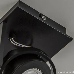 Plafondspot Quatro 1L zwart incl.gu10><noscript><img width=