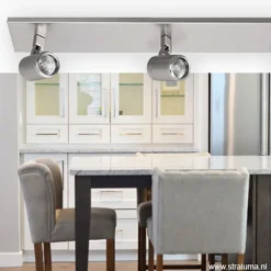 Plafondspot Rain 3L balk nikkel IP44></noscript>Straluma Best