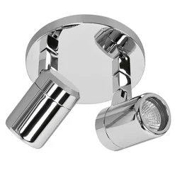 Plafondspot Rain 2l rond chroom IP44>Straluma Best