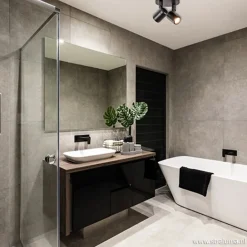 Plafondspot Rain 2L rond zwart IP44></noscript>Straluma New