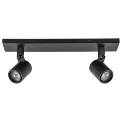 Plafondspot Rain 2L zwart balk IP44>Straluma Best