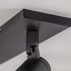 Plafondspot Rain 2L zwart balk IP44></noscript>Straluma Best