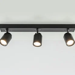 Plafondspot Razza 3L balk zwart gu10>Straluma Clearance