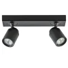 Plafondspot Razza 2L balk zwart gu10>Straluma Hot