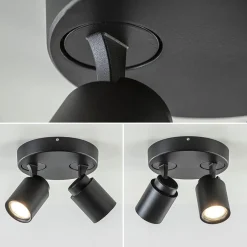 Plafondspot Razza 2L rond zwart gu10><noscript><img width=